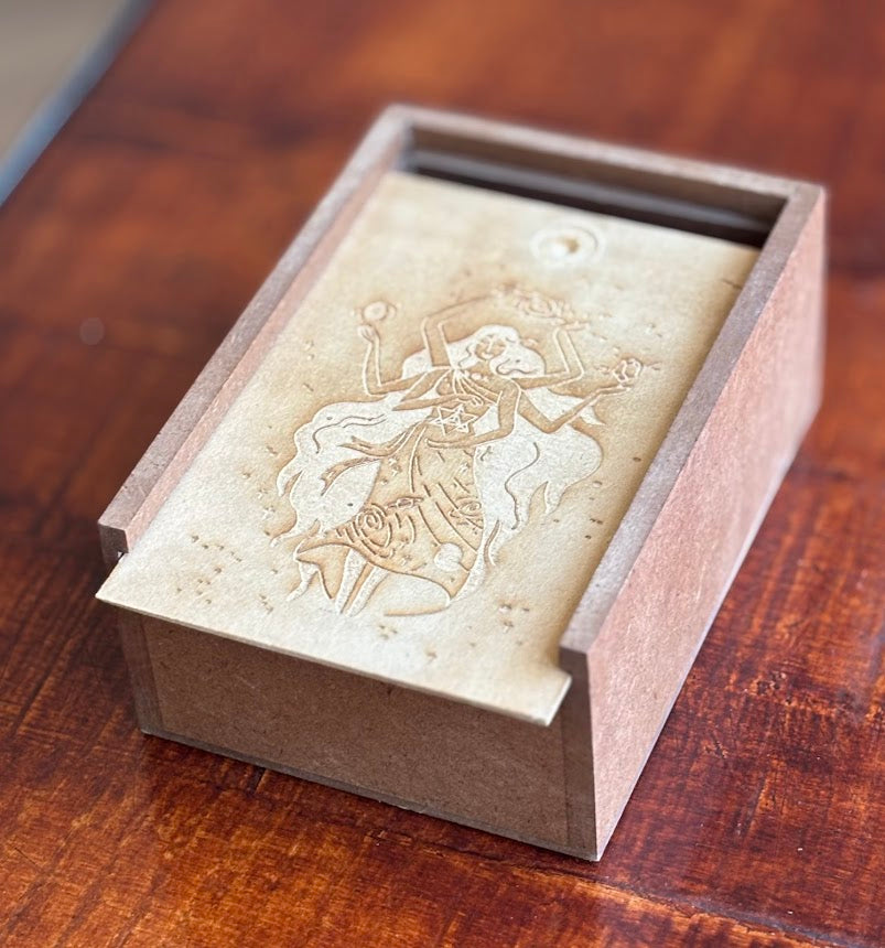 Wooden Box Goddess schuifdeksel