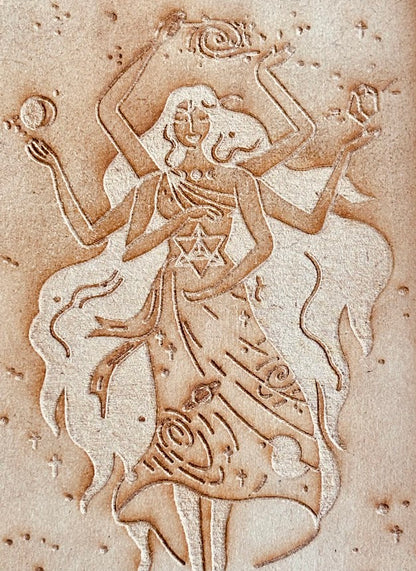 Wooden Box Goddess schuifdeksel
