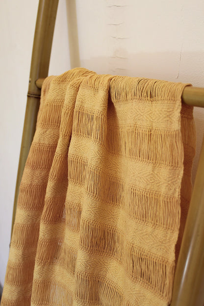 Rebozo | FRAYED BEIGE - Open weave