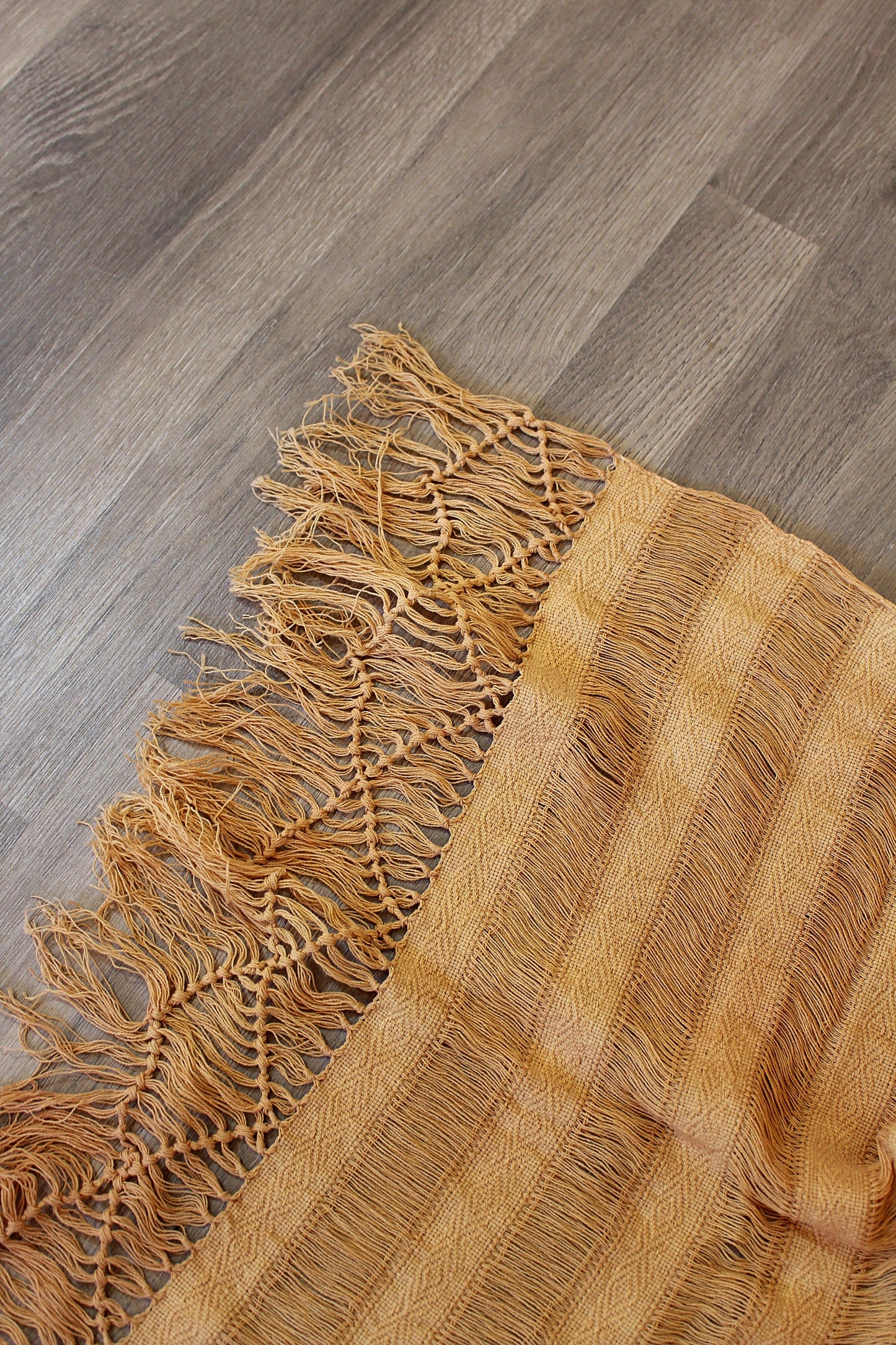 Rebozo | FRAYED BEIGE - Open weave