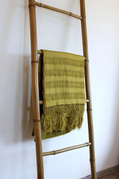 Rebozo | FRAYED GREEN - Open weave