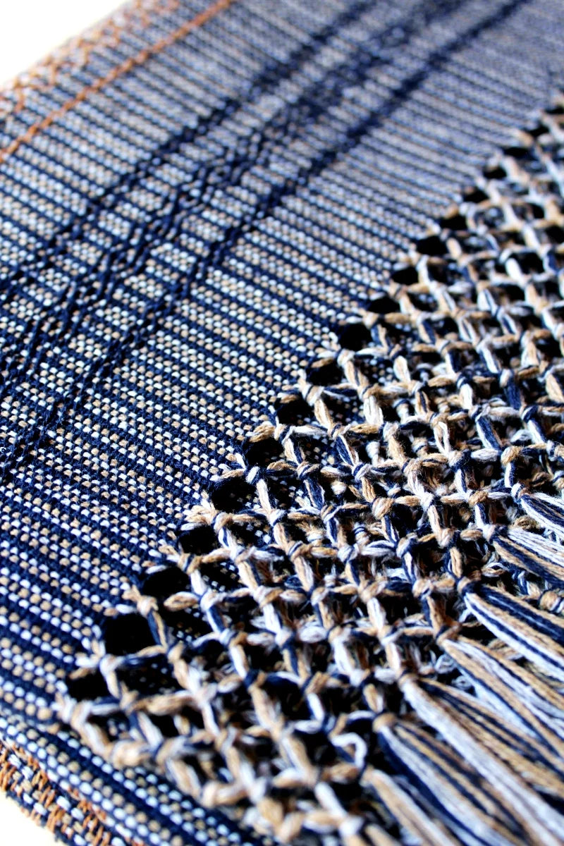 Rebozo | NIXTAMAL AZUL - Close weave